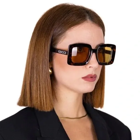Gucci | Accessories | New Gucci Gg718s 02 Square Havana  display picture 3